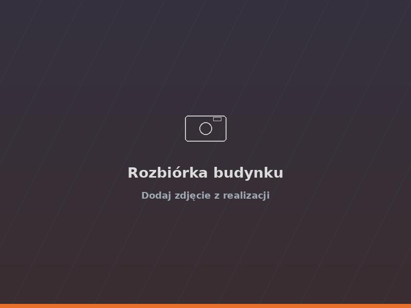 Rozbiórka starego budynku gospodarczego z wywozem gruzu, woj. podlaskie